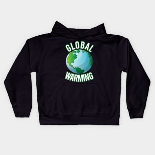 global warming climate change Kids Hoodie